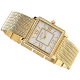 Buy Shop Guess White Dial Gold Mesh Bracelet Watch For Women - W0826L2 USA Online