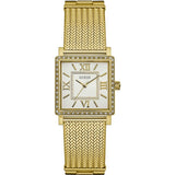 Buy Shop Guess White Dial Gold Mesh Bracelet Watch For Women - W0826L2 USA Online