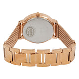 Buy Shop Guess Willow Crystal Blue Dial Rose Gold Mesh Bracelet Watch For Women - W0836L1 USA Online