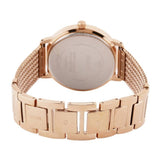 Buy Shop Guess Willow Crystal Blue Dial Rose Gold Mesh Bracelet Watch For Women - W0836L1 USA Online