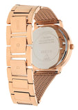 Buy Shop Guess Willow Crystal Blue Dial Rose Gold Mesh Bracelet Watch For Women - W0836L1 USA Online