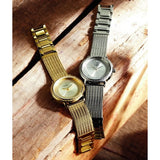 Buy Shop Guess Willow Two Tine Dial Gold Mesh Bracelet Watch For Women - W0836L3 USA Online
