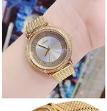 Buy Shop Guess Willow Two Tine Dial Gold Mesh Bracelet Watch For Women - W0836L3 USA Online