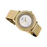Buy Shop Guess Willow Two Tine Dial Gold Mesh Bracelet Watch For Women - W0836L3 USA Online