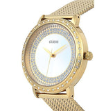 Buy Shop Guess Willow Two Tine Dial Gold Mesh Bracelet Watch For Women - W0836L3 USA Online