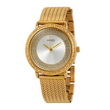 Buy Shop Guess Willow Two Tine Dial Gold Mesh Bracelet Watch For Women - W0836L3 USA Online