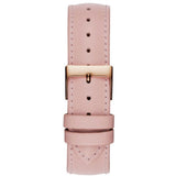 Buy Shop Guess Wonderlust Beige Dial Pink Leather Strap Watch for Women - W1065L1 USA Online