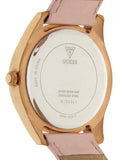 Buy Shop Guess Wonderlust Beige Dial Pink Leather Strap Watch for Women - W1065L1 USA Online