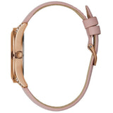 Buy Shop Guess Wonderlust Beige Dial Pink Leather Strap Watch for Women - W1065L1 USA Online