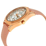 Buy Shop Guess Wonderlust Beige Dial Pink Leather Strap Watch for Women - W1065L1 USA Online