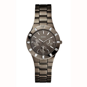 Buy Shop Guess XS Multifunction Quartz Brown Dial Brown Steel Strap Watch For Women - W0027L1 USA Online