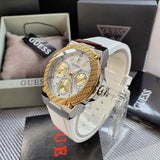 Buy Shop Guess Zena Analog White Dial White Rubber Strap Watch For Women - W1094L1 USA Online