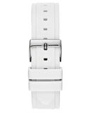 Buy Shop Guess Zena Analog White Dial White Rubber Strap Watch For Women - W1094L1 USA Online