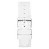 Buy Shop Guess Zena Analog White Dial White Rubber Strap Watch For Women - W1094L1 USA Online