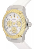 Buy Shop Guess Zena Analog White Dial White Rubber Strap Watch For Women - W1094L1 USA Online