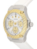 Buy Shop Guess Zena Analog White Dial White Rubber Strap Watch For Women - W1094L1 USA Online