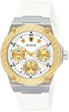 Buy Shop Guess Zena Analog White Dial White Rubber Strap Watch For Women - W1094L1 USA Online