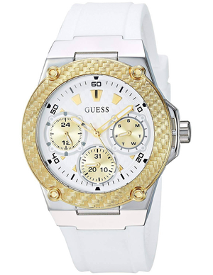 Buy Shop Guess Zena Analog White Dial White Rubber Strap Watch For Women - W1094L1 USA Online