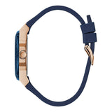 Buy Shop Guess Zena Blue Dial Blue Silicone Strap Watch For Women - W1049L2 USA Online