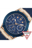 Buy Shop Guess Zena Blue Dial Blue Silicone Strap Watch For Women - W1049L2 USA Online