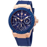 Buy Shop Guess Zena Blue Dial Blue Silicone Strap Watch For Women - W1049L2 USA Online