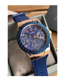Buy Shop Guess Zena Blue Dial Blue Silicone Strap Watch For Women - W1094L2 USA Online