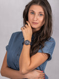 Buy Shop Guess Zena Blue Dial Blue Silicone Strap Watch For Women - W1094L2 USA Online