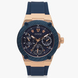 Buy Shop Guess Zena Blue Dial Blue Silicone Strap Watch For Women - W1094L2 USA Online