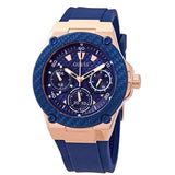 Buy Shop Guess Zena Blue Dial Blue Silicone Strap Watch For Women - W1094L2 USA Online