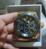 Buy Shop Guess Zena Chronograph Black Dial Black Rubber Strap Watch For Women - W1094L6 USA Online
