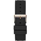 Buy Shop Guess Zena Chronograph Black Dial Black Rubber Strap Watch For Women - W1094L6 USA Online