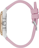 Buy Shop Guess Zena Quartz White Dial Pink Rubber Strap Watch For Women - W1094L4 USA Online