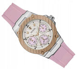 Buy Shop Guess Zena Quartz White Dial Pink Rubber Strap Watch For Women - W1094L4 USA Online