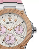 Buy Shop Guess Zena Quartz White Dial Pink Rubber Strap Watch For Women - W1094L4 USA Online
