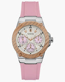 Buy Shop Guess Zena Quartz White Dial Pink Rubber Strap Watch For Women - W1094L4 USA Online