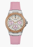 Buy Shop Guess Zena Quartz White Dial Pink Rubber Strap Watch For Women - W1094L4 USA Online