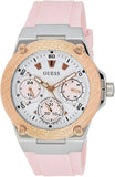 Buy Shop Guess Zena Quartz White Dial Pink Rubber Strap Watch For Women - W1094L4 USA Online
