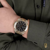 Buy Shop Guess Zeus Chronograph Diamonds Black Dial Black Silicone Strap Watch For Men - GW0208G2 USA Online