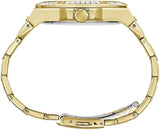 Buy Shop Guess Zeus Diamonds Gold Dial Gold Steel Strap Watch for Men - GW0209G2 USA Online