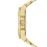 Buy Shop Guess Zeus Diamonds Gold Dial Gold Steel Strap Watch for Men - GW0209G2 USA Online