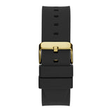Buy Shop Guess Zeus Multifunction Crystals Black Dial Black Silicone Strap Watch For Men - GW0208G4 USA Online