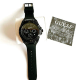 Buy Shop Guess Zeus Multifunction Crystals Black Dial Black Silicone Strap Watch For Men - GW0208G5 USA Online