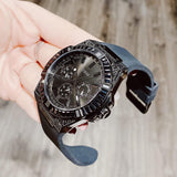Buy Shop Guess Zeus Multifunction Crystals Black Dial Black Silicone Strap Watch For Men - GW0208G5 USA Online