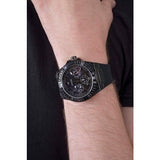 Buy Shop Guess Zeus Multifunction Crystals Black Dial Black Silicone Strap Watch For Men - GW0208G5 USA Online