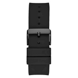 Buy Shop Guess Zeus Multifunction Crystals Black Dial Black Silicone Strap Watch For Men - GW0208G5 USA Online