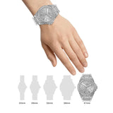 Buy Shop Guess Zeus Multifunction Diamonds Silver Dial Silver Steel Strap Watch for Men - GW0209G1 USA Online