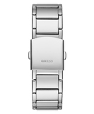 Buy Shop Guess Zeus Multifunction Diamonds Silver Dial Silver Steel Strap Watch for Men - GW0209G1 USA Online