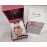 Buy Shop Guess Sparkling Diamonds Pink Dial Pink Rubber Strap Watch for Women - W0032L9 USA Online