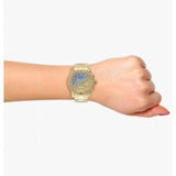 Buy Shop Guess Confetti Diamonds Gold Dial Gold Steel Strap Watch for Women - W0774L2 USA Online
