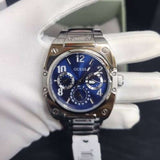 Buy Shop Guess Prodigy Chronograph Blue Dial Silver Steel Strap Watch For Men - GW0624G1 USA Online